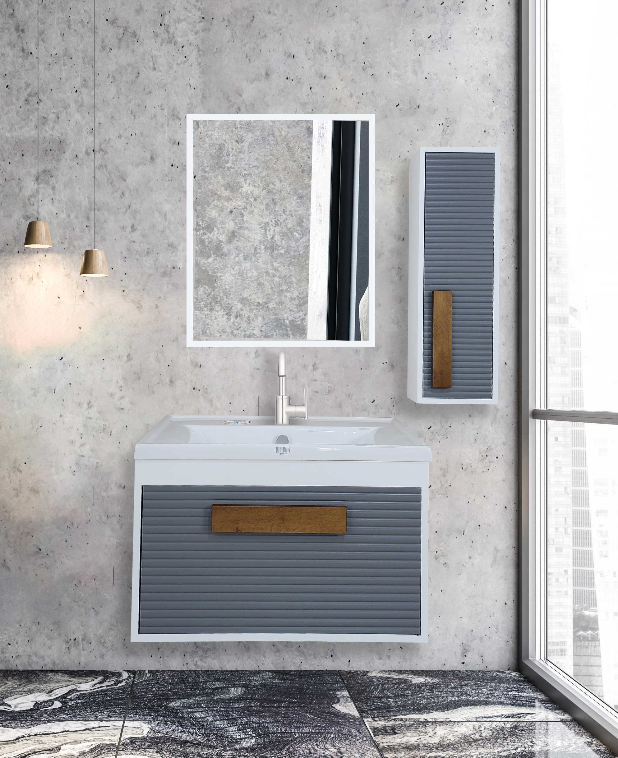 روشویی کابینتی کاکتوس مدل آلفا 67 کد7012