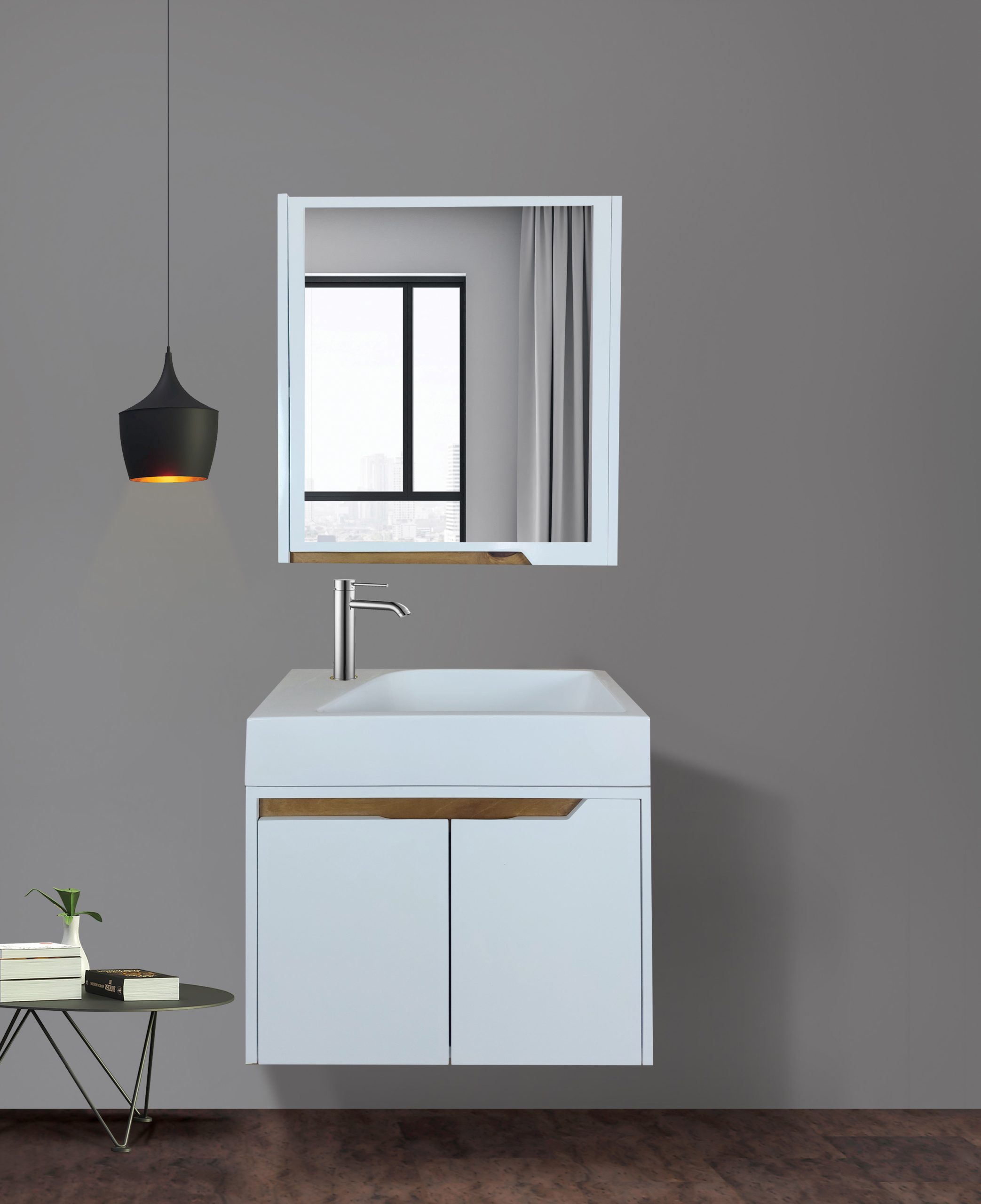 روشویی کابینتی کاکتوس مدل مونیخ رنگ سفید کد7017