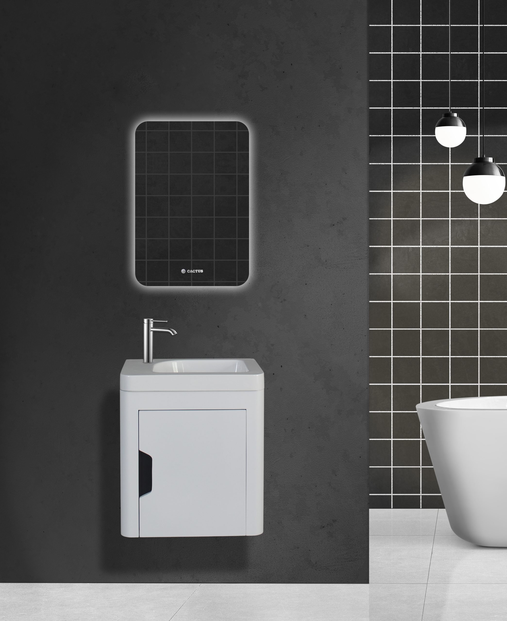 روشویی کابینتی کاکتوس مدل بیتا 45 کد 7022CW