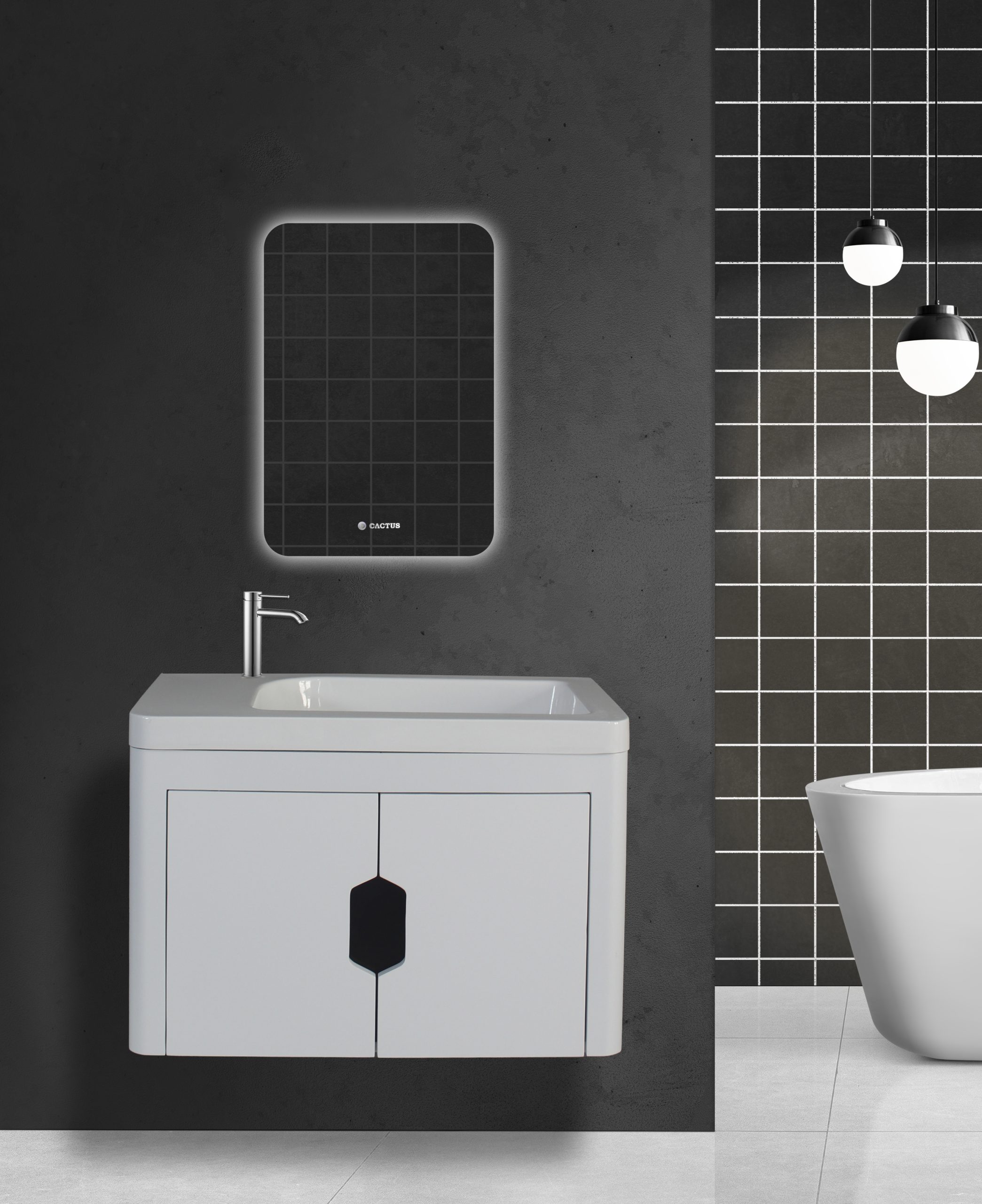 روشویی کابینتی کاکتوس مدل بیتا 75 کد 7024CW