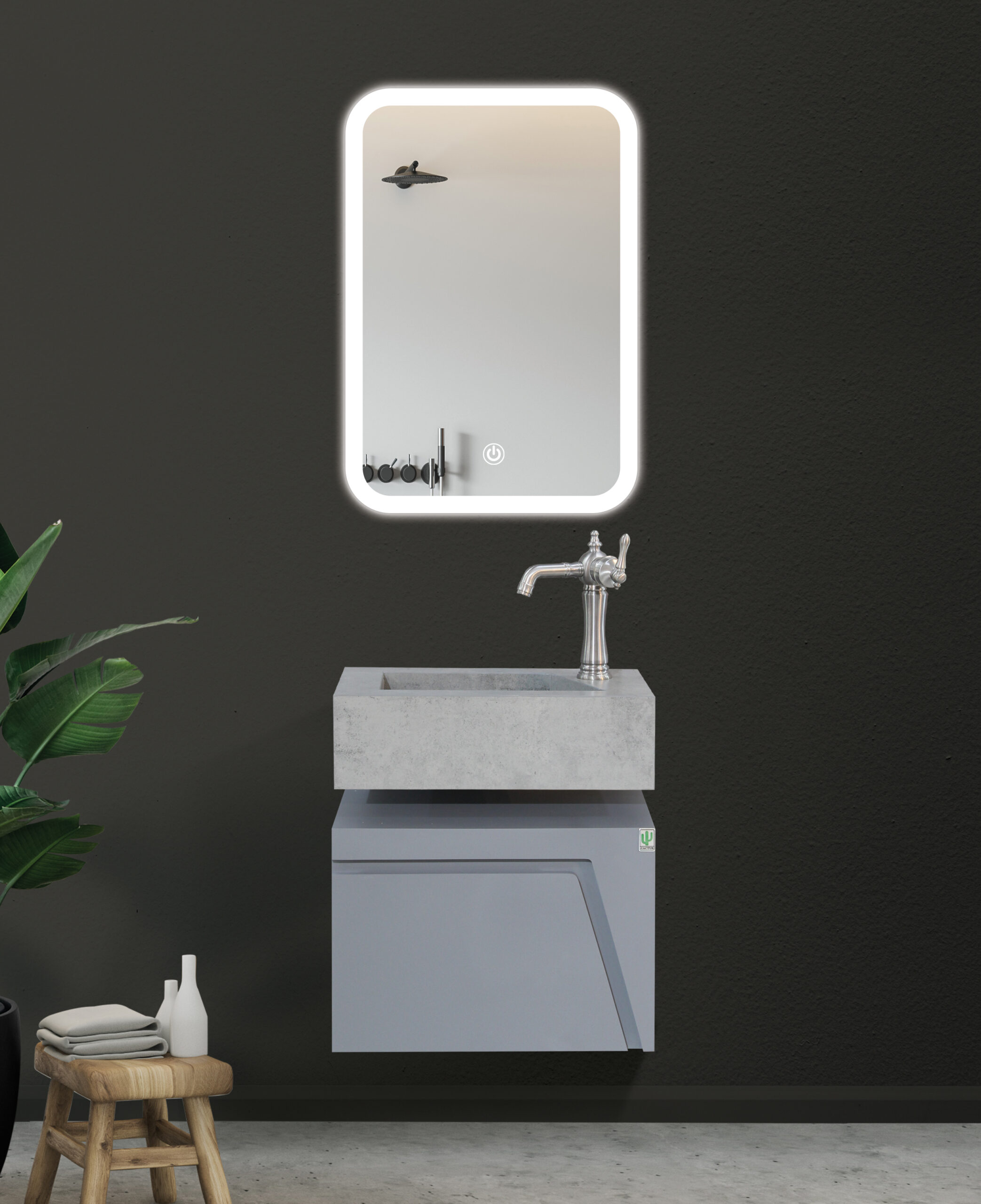 روشویی کابینتی کاکتوس مدل نیکا کد8003CG